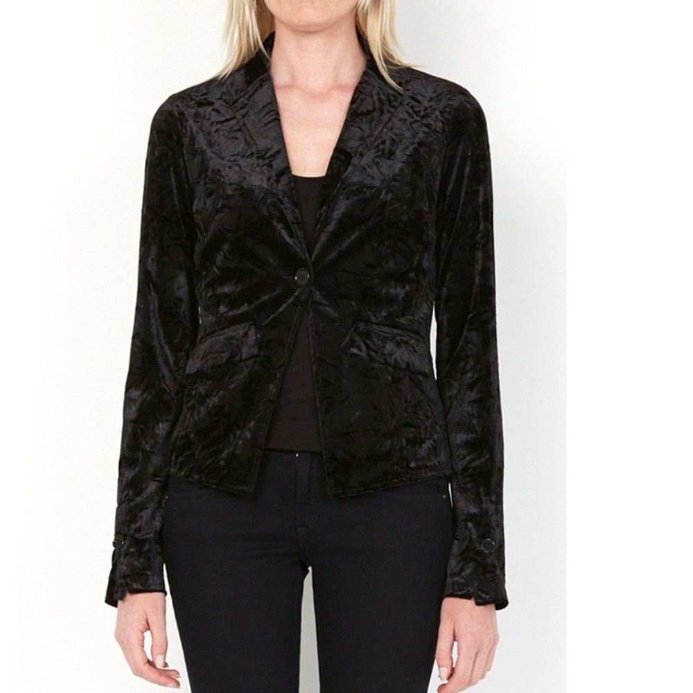 Bailey 44 Jump Cut Crushed Velvet Jacket